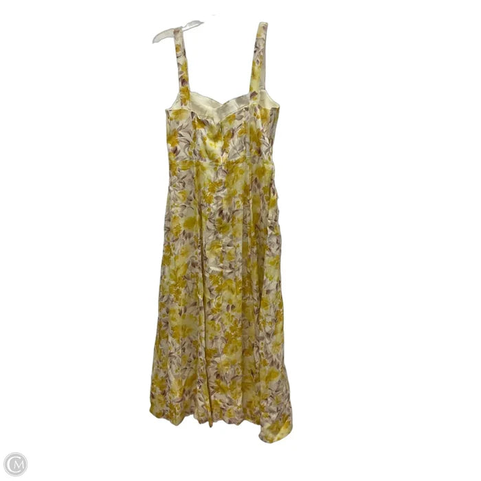Dress Casual Midi By Bardot In Yellow, Size: M
