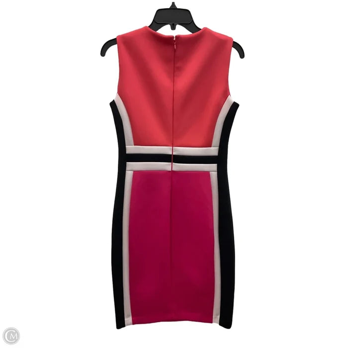 Dress Casual Midi By Calvin Klein In Pink, Size: 6