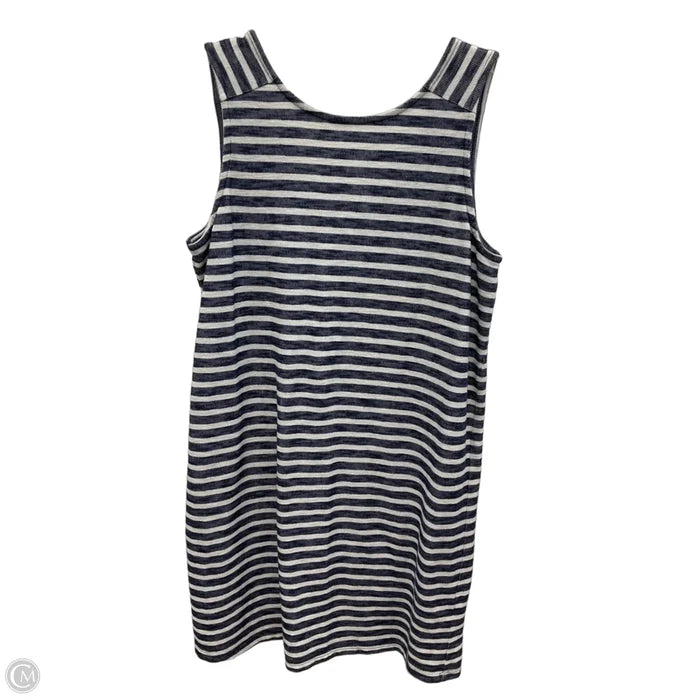 Dress Casual Midi By Caslon In Striped Pattern, Size: L