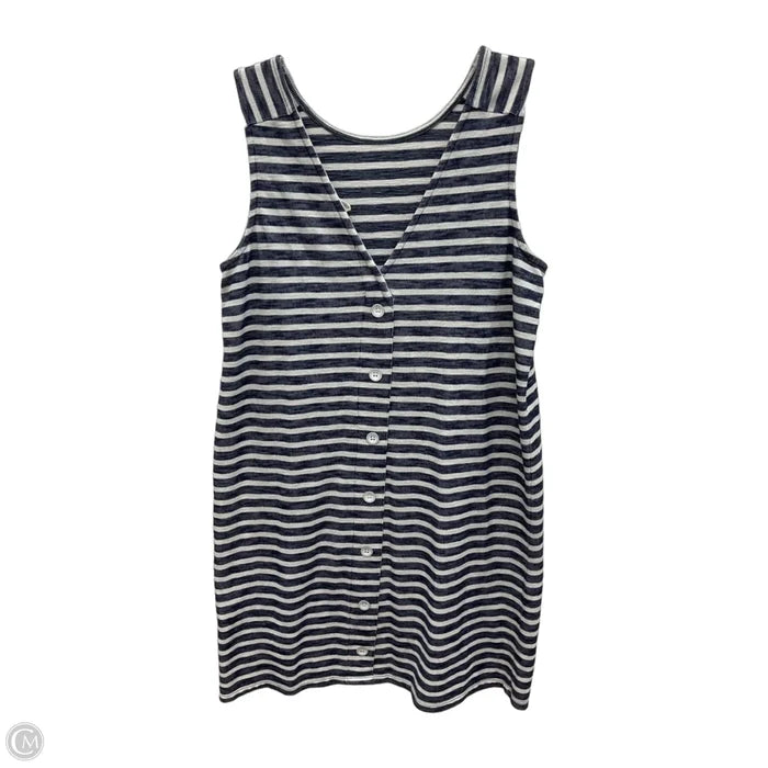 Dress Casual Midi By Caslon In Striped Pattern, Size: L