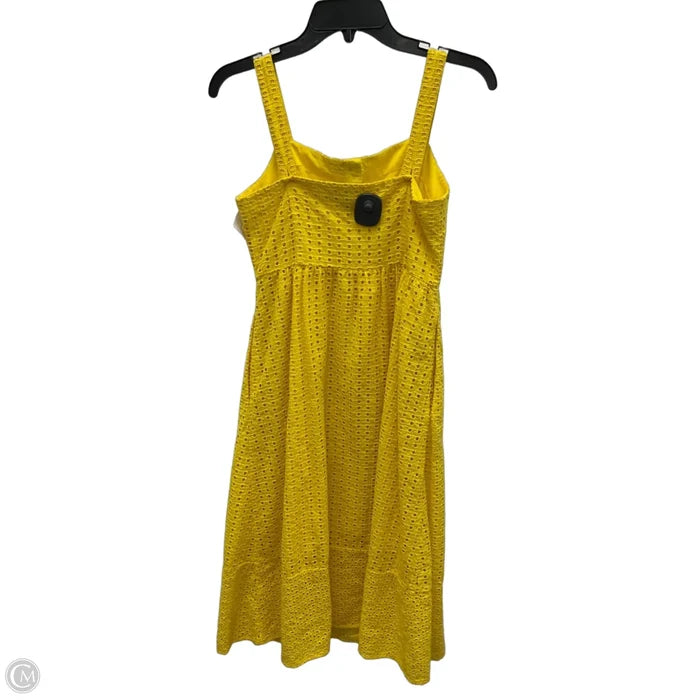 Dress Casual Midi By J. Crew In Yellow, Size: Xs