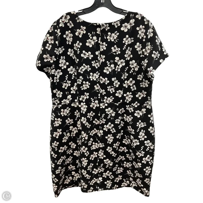 Dress Casual Midi By Loft In Floral Print, Size: 18