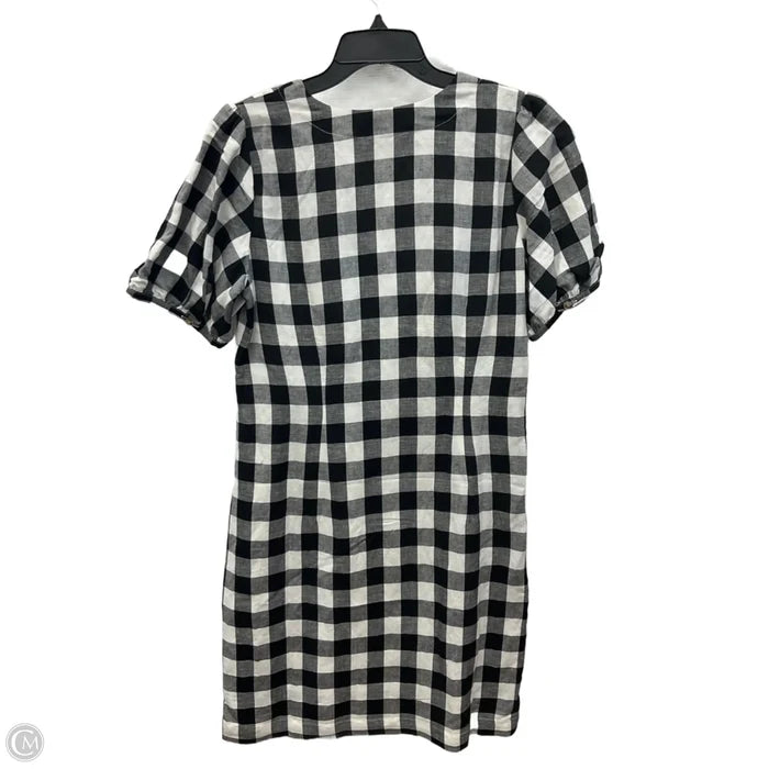 Dress Casual Midi By Loft In Plaid Pattern, Size: 8