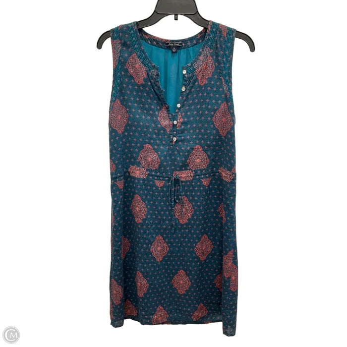 Dress Casual Midi By Lucky Brand In Blue, Size: S