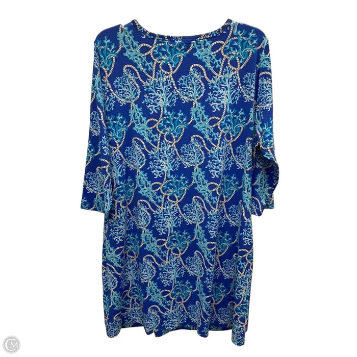 Dress Casual Midi By Lulu B In Blue, Size: Xl