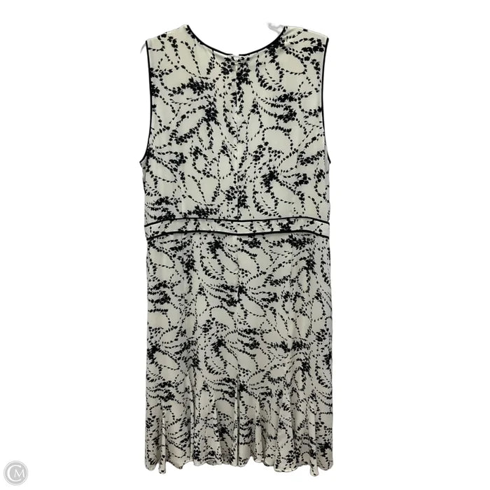 Dress Casual Midi By Talbots In Black & Cream, Size: Xl
