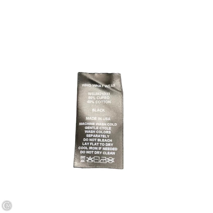 Dress Casual Midi By Who What Wear In Black, Size: M