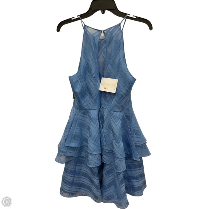 Dress Casual Short By Badgley Mischka In Blue, Size: M