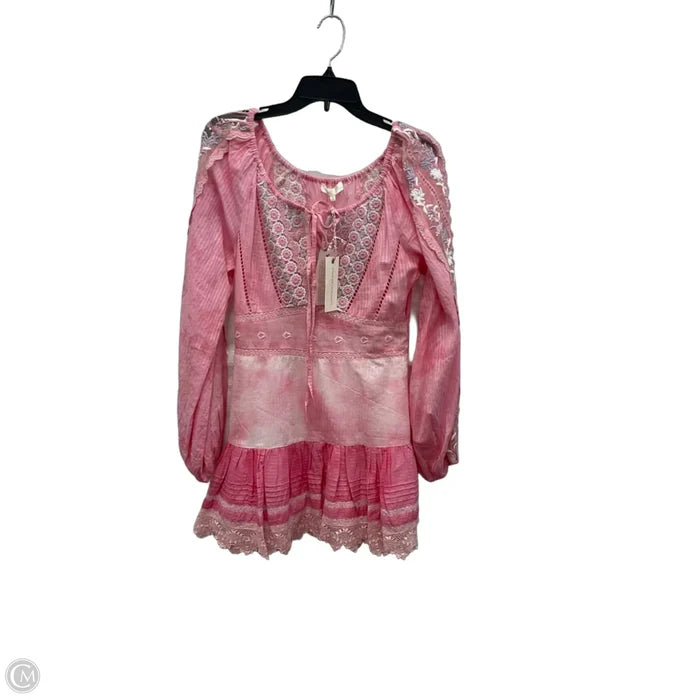 Dress Casual Short By Loveshackfancy In Pink, Size: S