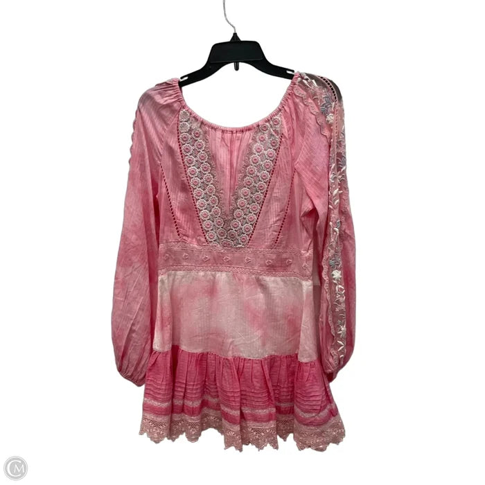 Dress Casual Short By Loveshackfancy In Pink, Size: S