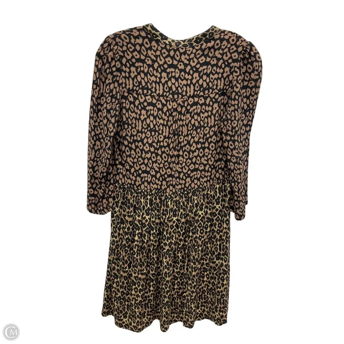 Dress Casual Short By Maeve In Animal Print, Size: S