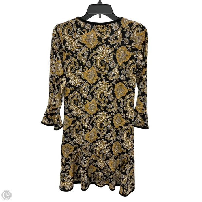 Dress Casual Short By Michael By Michael Kors In Black & Yellow, Size: Xs