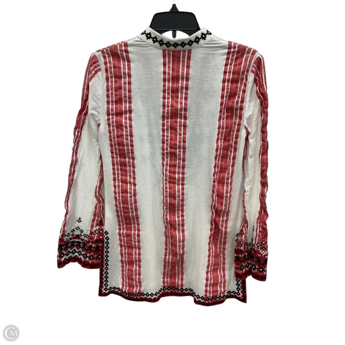 Dress Designer By Tory Burch In Red & White, Size: S
