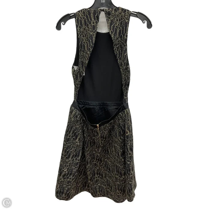 Dress Party Short By English Factory In Black & Gold, Size: S
