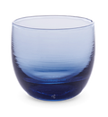 earl grey indigo blue, hand-blown drinking glass