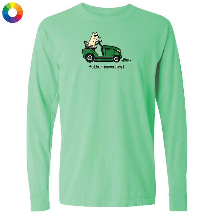 Father Mows Best - Classic Long-Sleeve T-Shirt