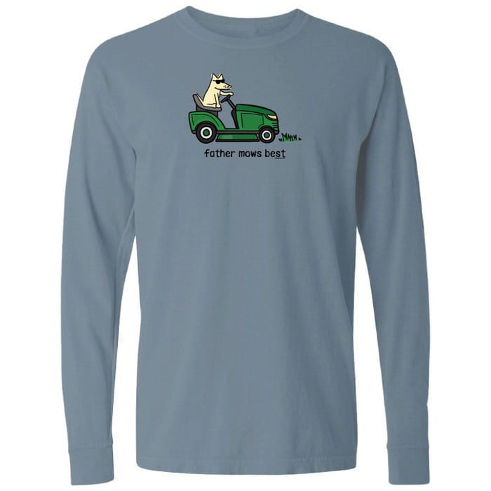 Father Mows Best - Classic Long-Sleeve T-Shirt