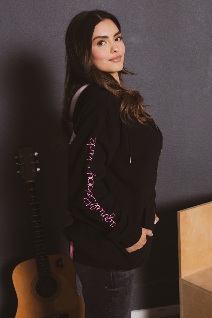 Fight Club - Bobby Jack Oversized Premium Zip Hoodie - Black