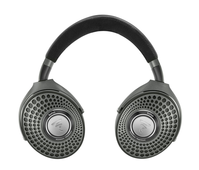 Folded view of Focal Bathys wireless noise-cancelling bluetooth hifi headphones