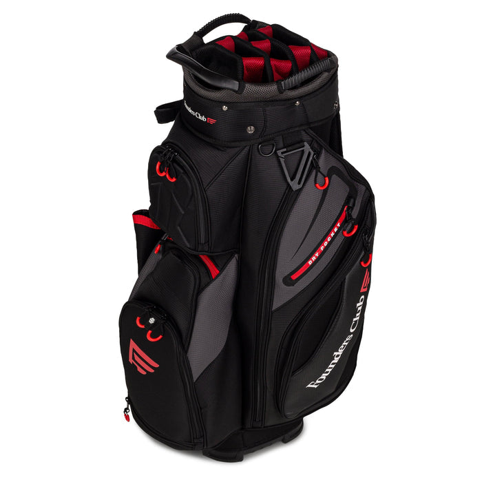 Founders Club Colorado 14 Way Full Length Divider Golf Cart Bag - charcoal/black