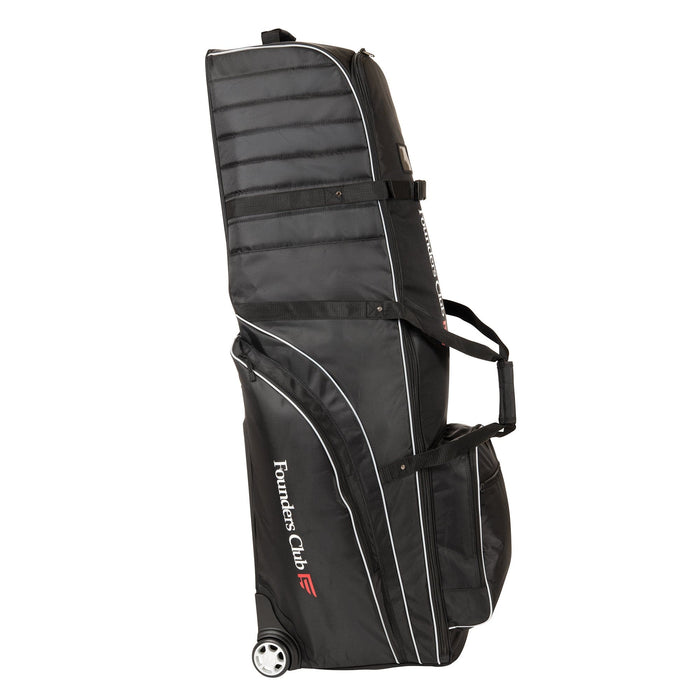 Founders Club Getaway Padded Golf Club Travel Bag Cover with Wheels - inline wheels