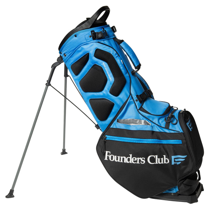 Founders Club Golf Lock 14 Stand Bag with Shaft Lock Top - blue