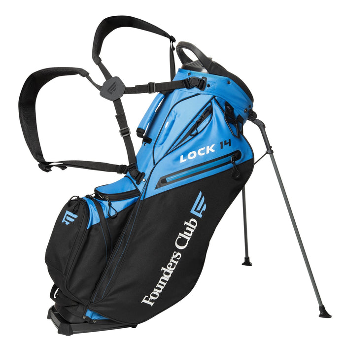 Founders Club Golf Lock 14 Stand Bag with Shaft Lock Top - shoulder straps