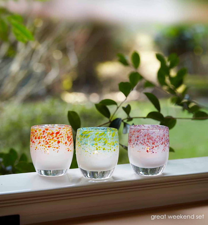 sunday brunch set on a windowsill looking over a green yard.
