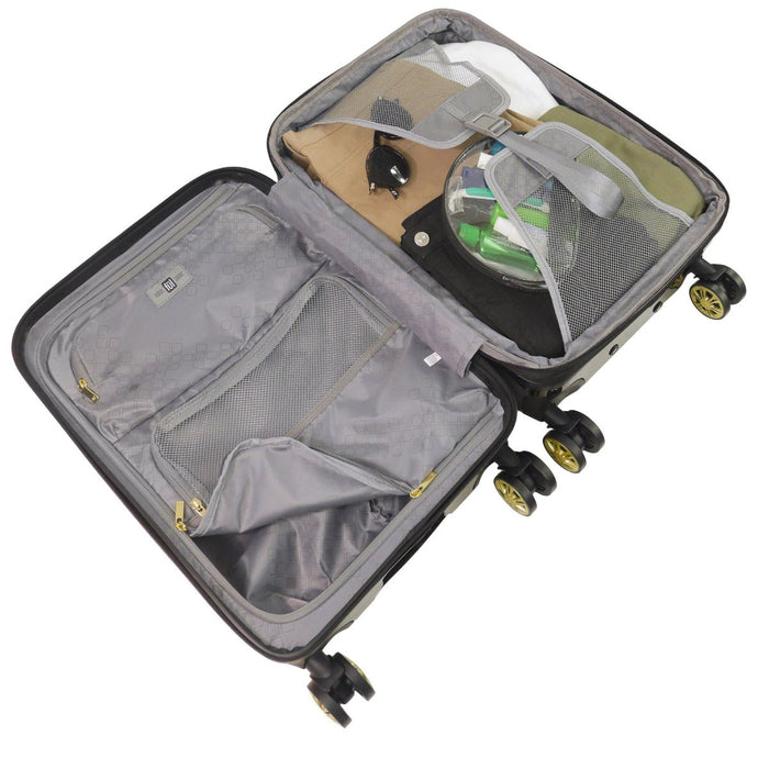 Ful Groove Expandable Hardside Spinner 3 Pc Luggage Set - inside