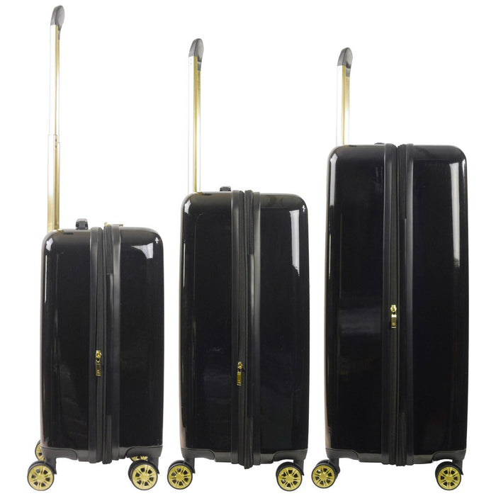 Ful Groove Expandable Hardside Spinner 3 Pc Luggage Set - expansion zipper