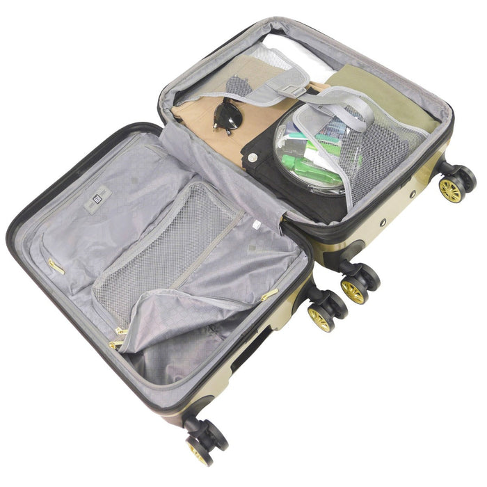 Ful Groove Expandable Hardside Spinner 3 Pc Luggage Set - inside
