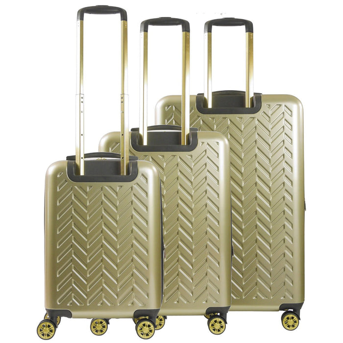 Ful Groove Expandable Hardside Spinner 3 Pc Luggage Set - back