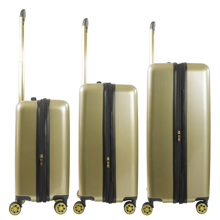 Ful Groove Expandable Hardside Spinner 3 Pc Luggage Set - expansion zipper