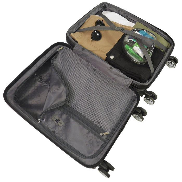 Ful Impulse Ombre Hardside Spinner Luggage 3pc set - inside