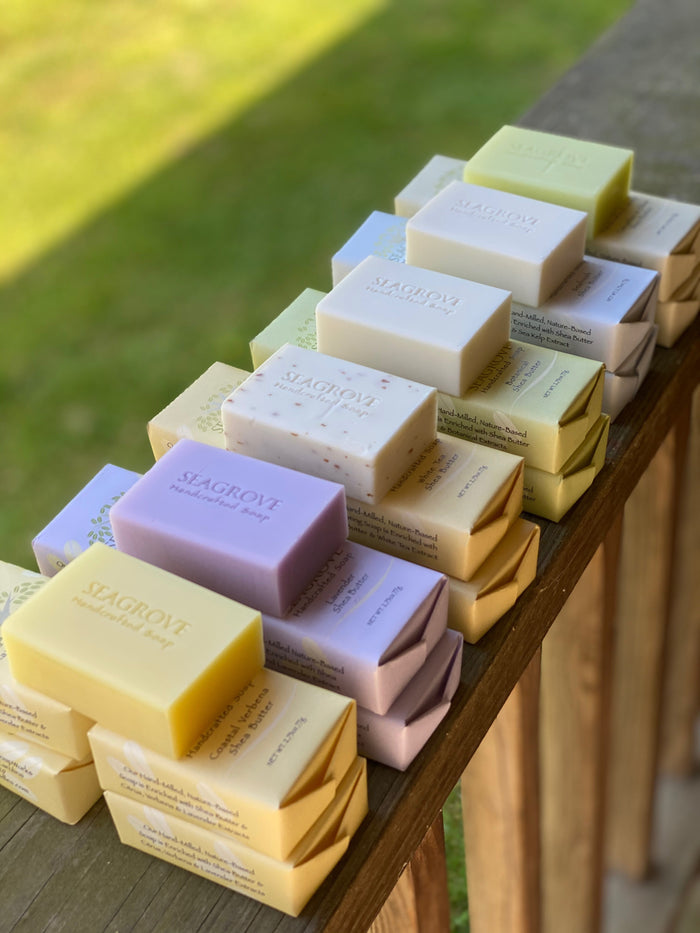 Gift set- Spring Candle and 5 Shea Butter Soaps