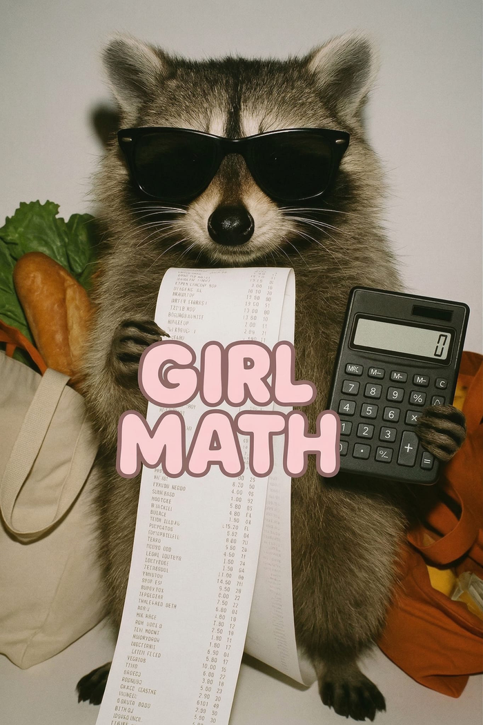 Girl Math Raccoon T-Shirt