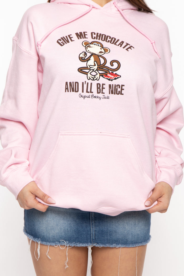 Give Me Chocolate - Bobby Jack Hoodie - Pink