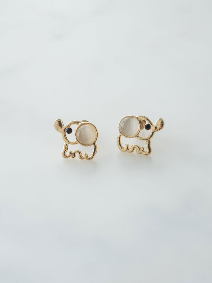 Gold hoop earrings