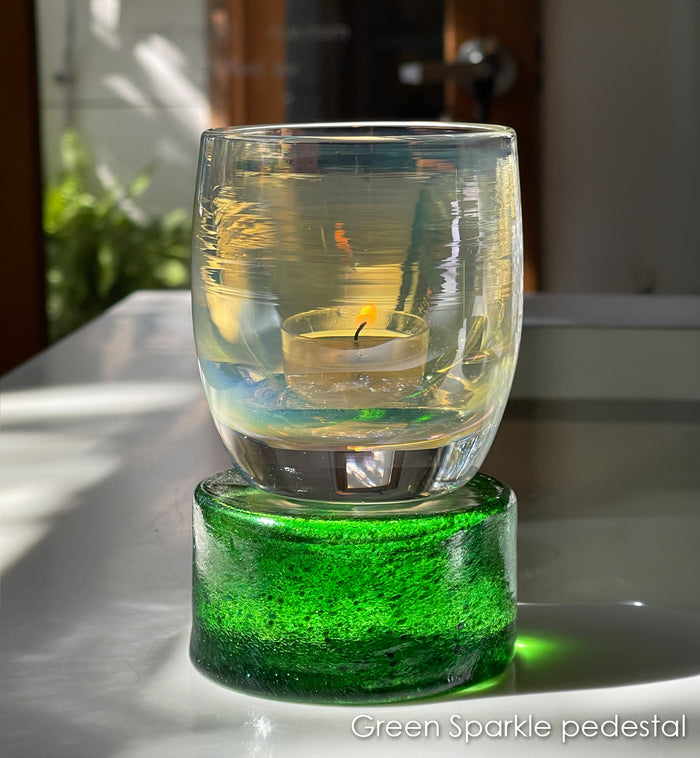 Green Sparkle pedestal