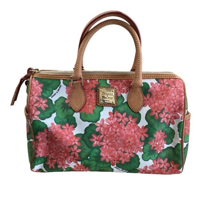 Handbag Designer By Dooney And Bourke In Floral Print, Size:Medium