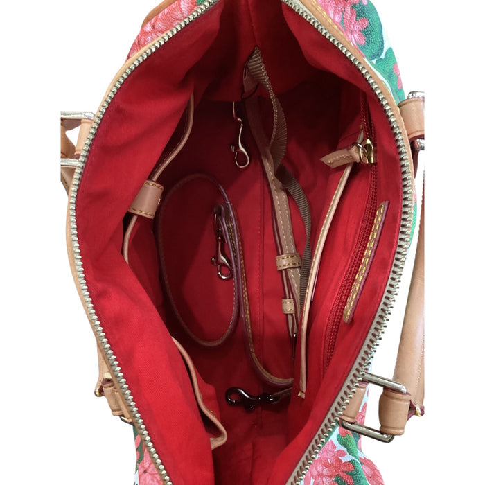 Handbag Designer By Dooney And Bourke In Floral Print, Size:Medium