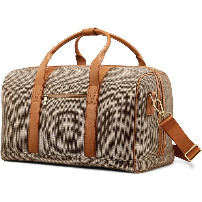 Hartmann Herringbone Deluxe Weekend Duffel - terracotta