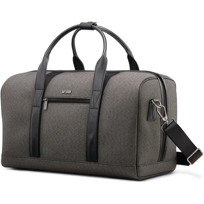 Hartmann Herringbone Deluxe Weekend Duffel - black herringbone