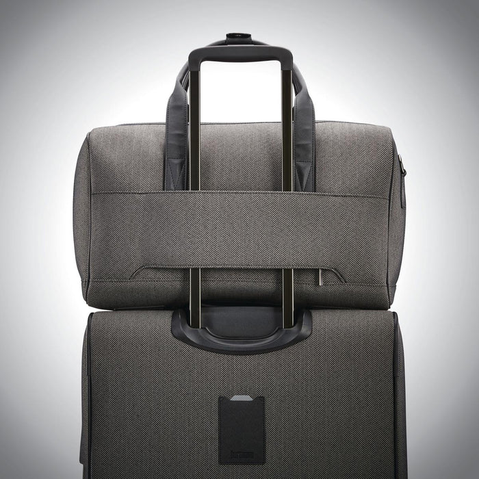 Hartmann Herringbone Deluxe Weekend Duffel - overhandle pocket
