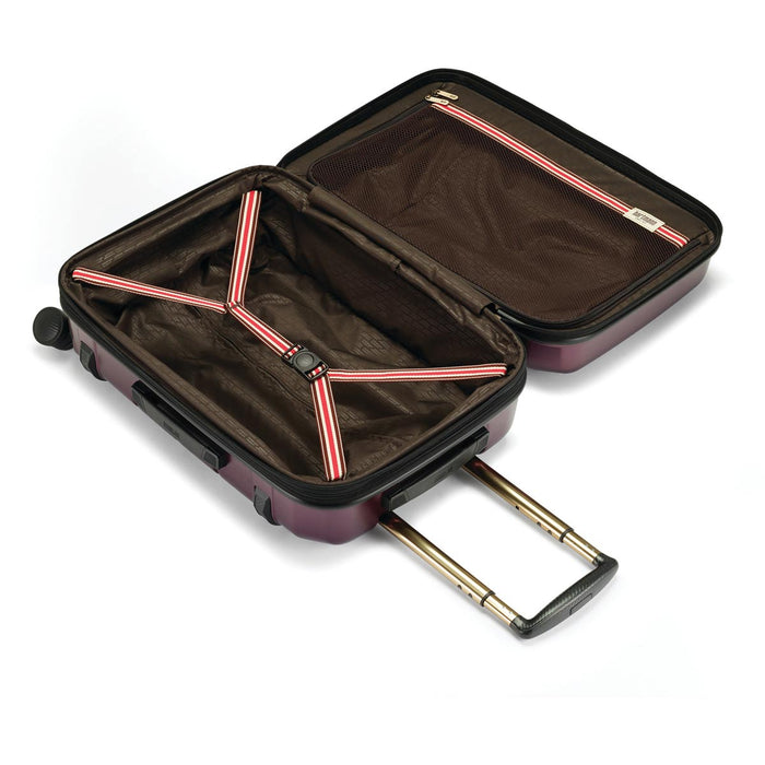 Hartmann Luxe Carry On Spinner - inside burgundy