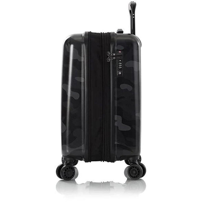 Heys Black Camo Fashion 21" Spinner Carry-On - Profile Expanded