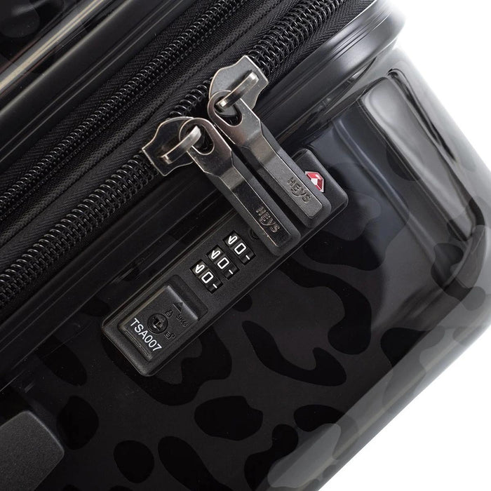 Heys Black Leopard 26" Fashion Spinner - TSA Locks