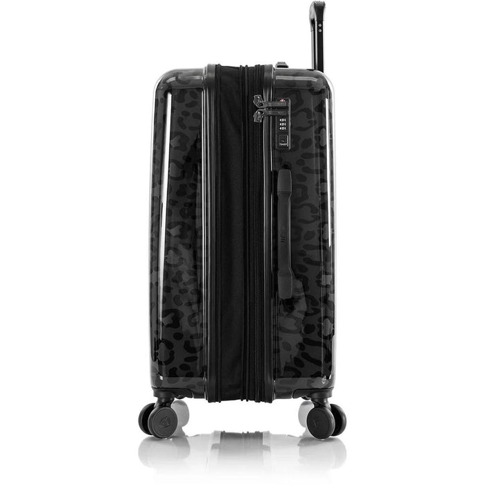 Heys Black Leopard 26" Fashion Spinner - Profile Expanded