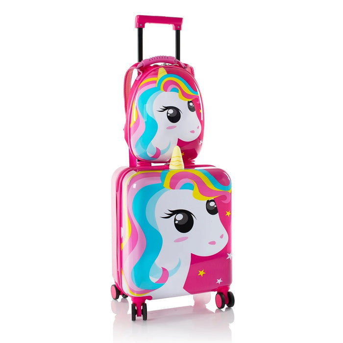 Heys Super Tots Unicorn Luggage & Backpack Set - Full Set Stacked