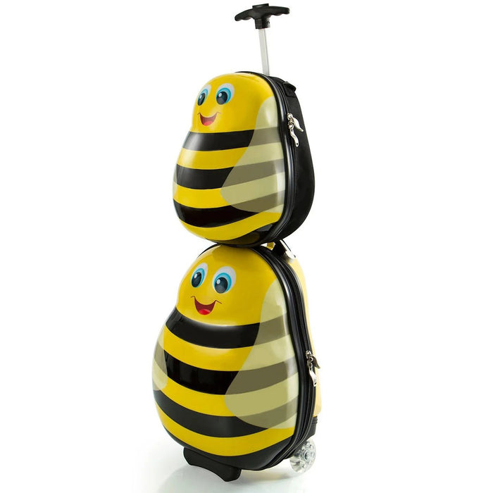 Heys Travel Tots Bumble Bee Luggage & Backpack Set - Frontside Stacked